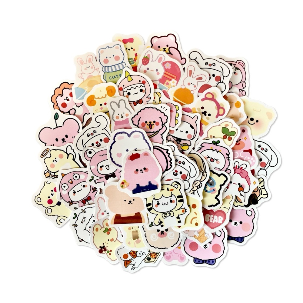 Cute Kawaii Animal Vinyl Stickers